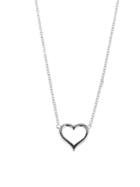Jennifer Meyer Open Heart Necklace - White Gold
