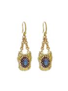 Armenta Petite Chain And Net Crest Earrings