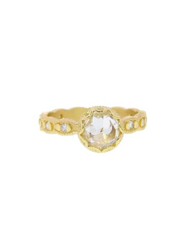 Megan Thorne Scalloped Rose Cut Diamond Ring - Yellow Gold