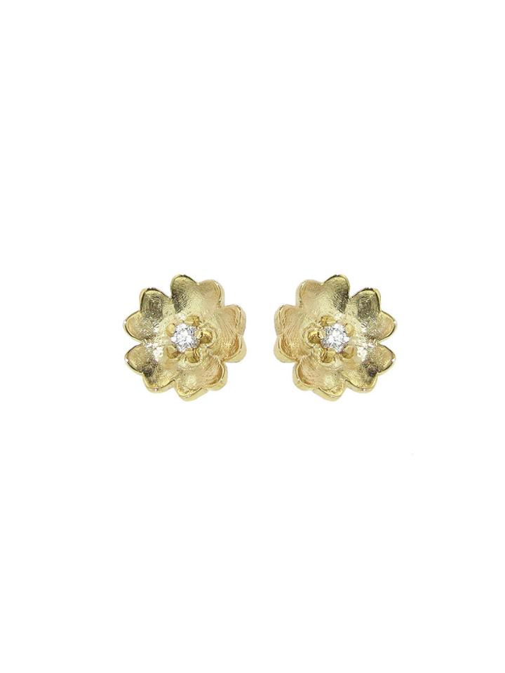 Megan Thorne Buttercup Post Earring - Yellow Gold
