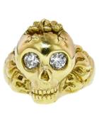 Catherine Michiels Bob With Diamond Eyes Ring 14 Karat Yellow Gold