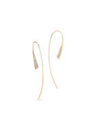 Jade Trau Fluted Earrings - Yellow Gold