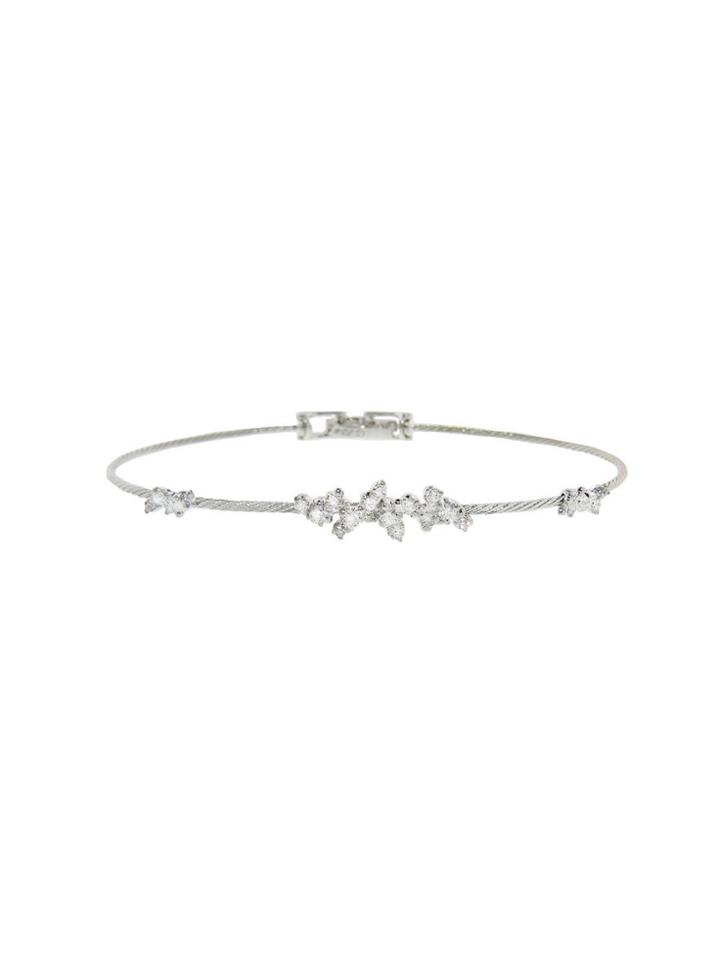 Paul Morelli Confetti Diamond Wire Bracelet - White Gold