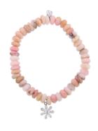 Sydney Evan Pink Opal And Diamond Daisy Bracelet