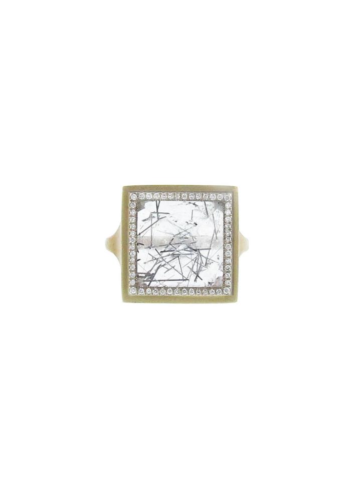 Monique Péan Rutile And White Diamond Ring