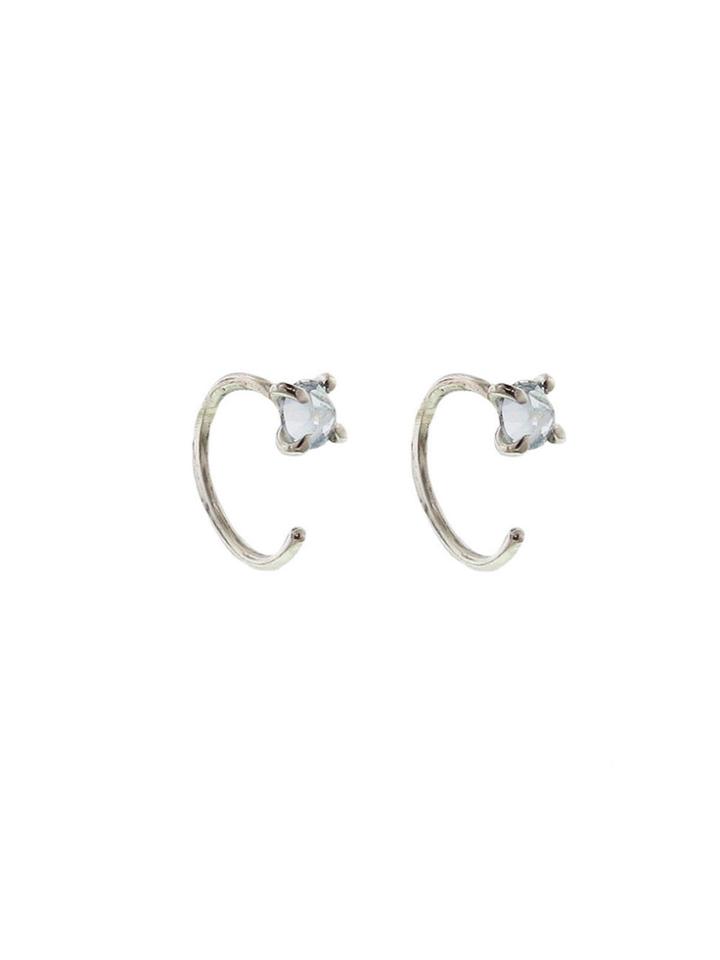 Melissa Joy Manning Sky Blue Topaz Hug Earrings - Sterling Silver