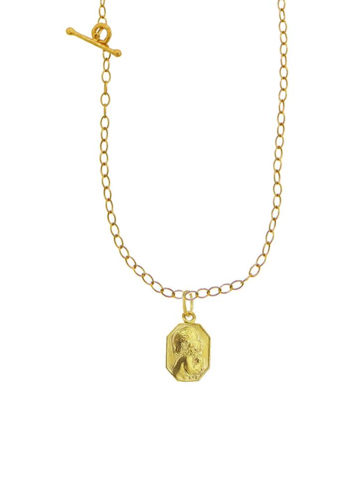 Cathy Waterman Classic Child Charm - Custom Engraved - Yellow Gold