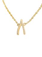 Jennifer Meyer Diamond Wishbone Bracelet - Yellow Gold