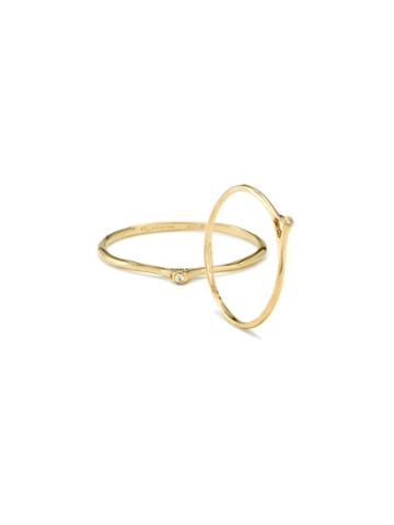 Satomi Kawakita Pointed Diamond Ring - Yellow Gold