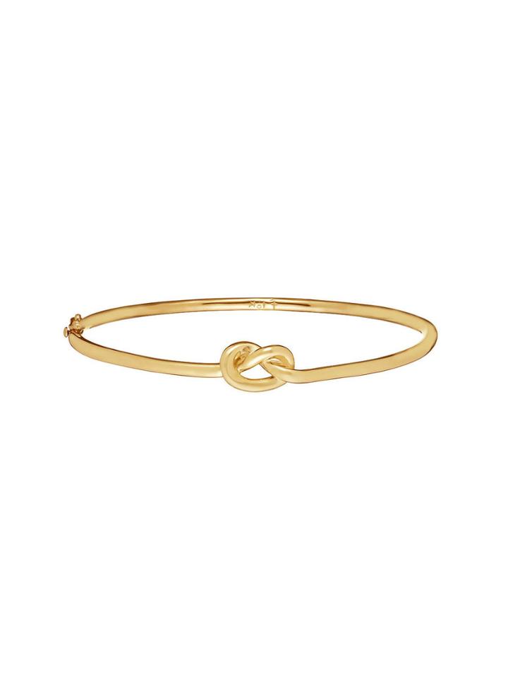 Finn Love Knot Bangle - Yellow Gold