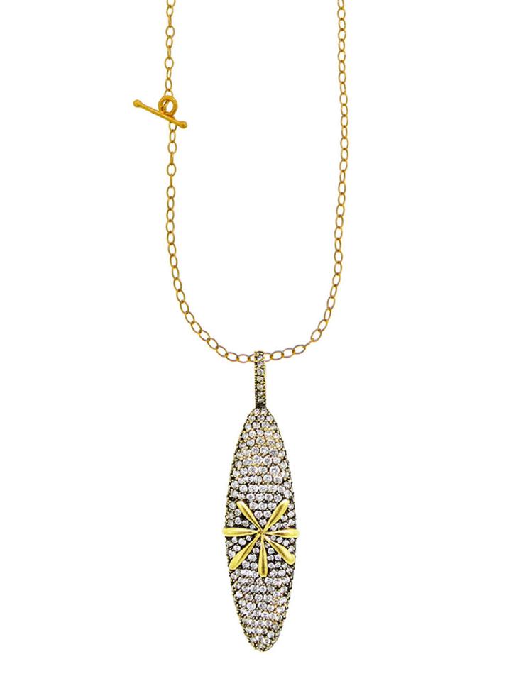 Cathy Waterman Kimono Matrix Pendant - 22 Karat Gold