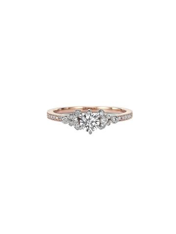 Kataoka Diamond Solitaire Cluster Ring