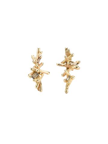 Ruth Tomlinson Baguette Diamond Studs