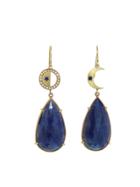 Andrea Fohrman Blue Sapphire Phases Of The Moon Earrings