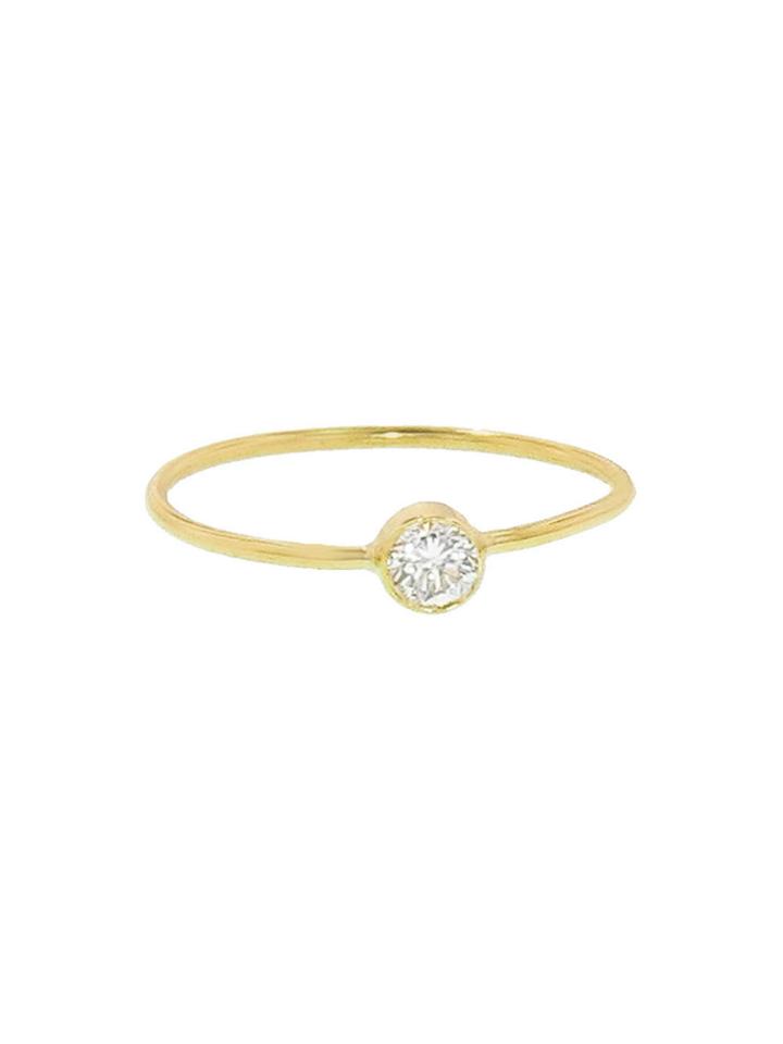 Jennifer Meyer Tiny Diamond Ring - Yellow Gold