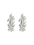 Cathy Waterman Flower And Vine Hoops - Classics - Platinum