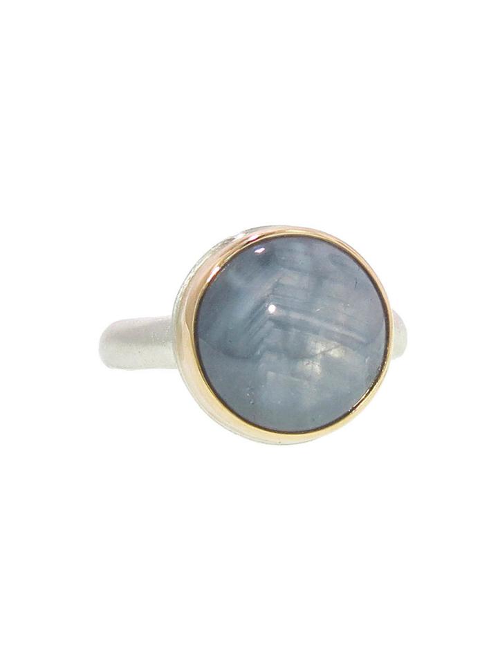 Jamie Joseph Small Round Grey Star Sapphire Ring