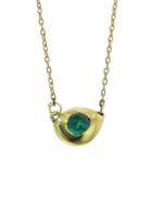 Ten Thousand Things Emerald Drop On Chain - Yellow Gold