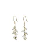 Ten Thousand Things Beaded Spiral Tahitian Pearl Earrings - White