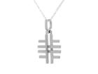 India Hicks Silver Love Letters Necklace - F