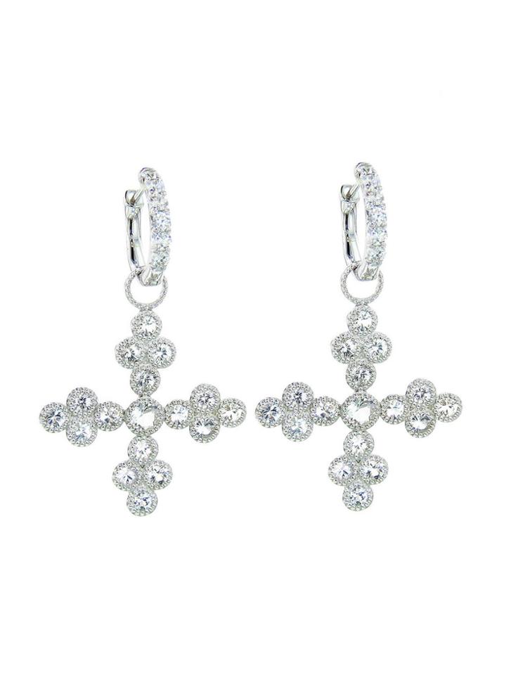 Jude Frances Bezel Set Guinevere Earring Charms - Sterling Silver