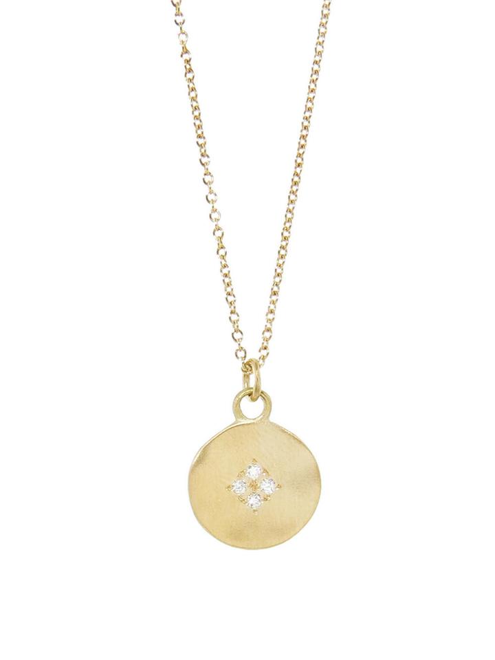 Adel Chefridi Four Star Wave Pendant With Diamonds