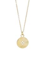 Adel Chefridi Four Star Wave Pendant With Diamonds