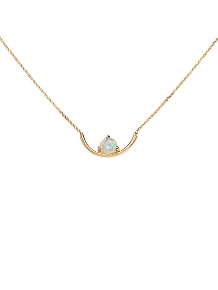 Wwake Opal Arc Necklace