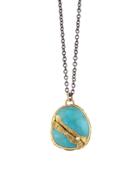 Jamie Joseph Kingman Turquoise Joinery Pendant