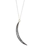 Blackbird And The Snow Moon Slice Necklace