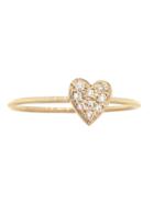 Jennifer Meyer Designer Diamond Heart Stacking Ring - Rose Gold