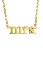 Jennifer Meyer Mrs. Necklace - Yellow Gold