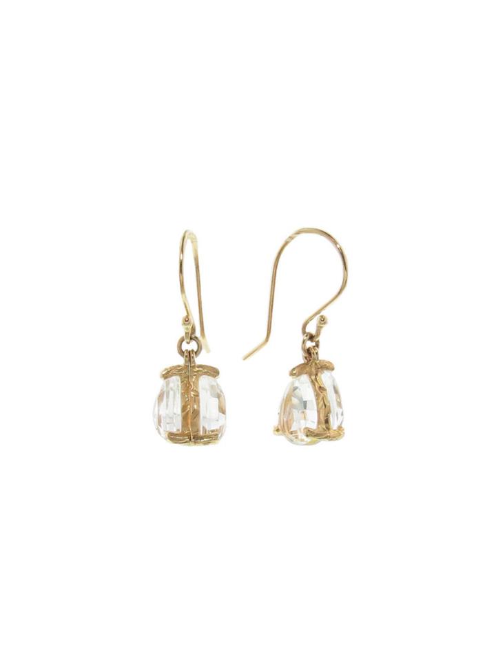 Jamie Joseph Mini Rock Crystal Teardrop Earrings