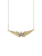 Blackbird And The Snow Winged Star Necklace - Yellow Gold