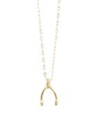 Yayoi Forest Gold Wishbone Necklace
