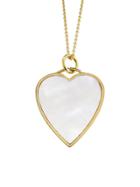 Jennifer Meyer Mother Of Pearl Heart Inlay Necklace