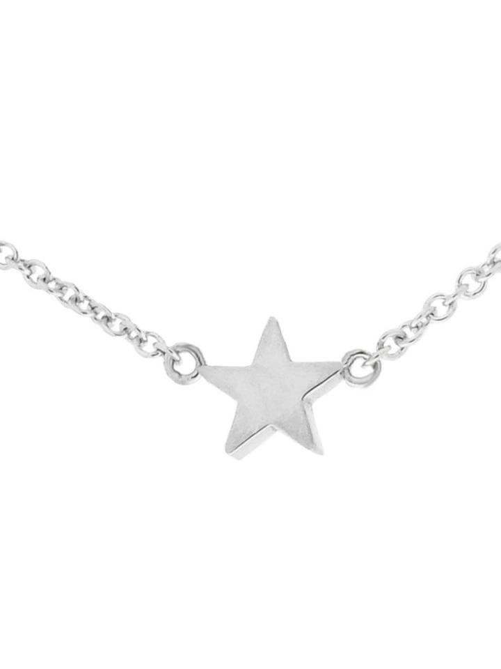 Jennifer Meyer Mini Star Chain Bracelet - White Gold