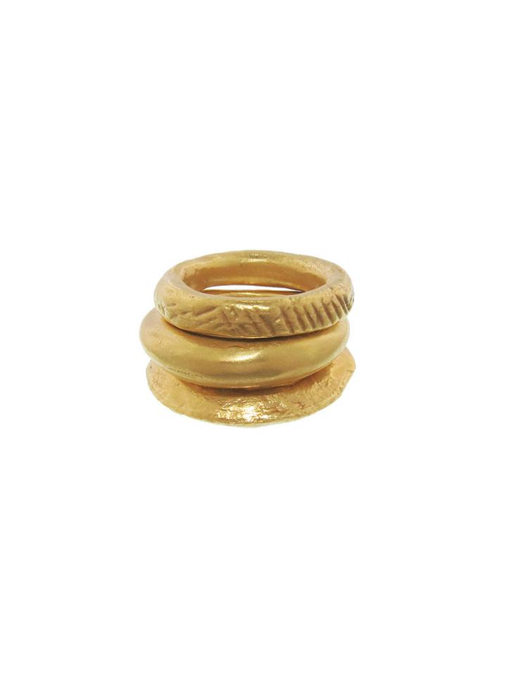 Mignot St. Barth Triple Gold Plated Rings