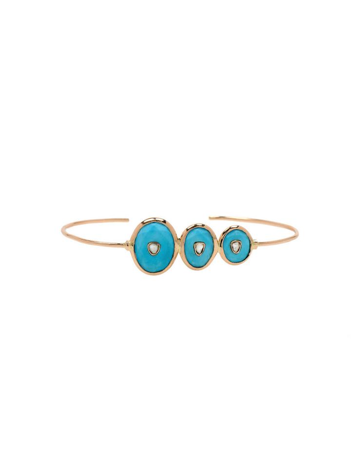 Pascale Monvoisin Louise #3 Turquoise Cuff
