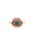 Ylang 23 Evil Eye Medallion Ring - Rose Gold