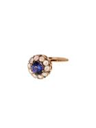 Ylang 23 Large Diamond And Tanzanite Ring - Rose Gold