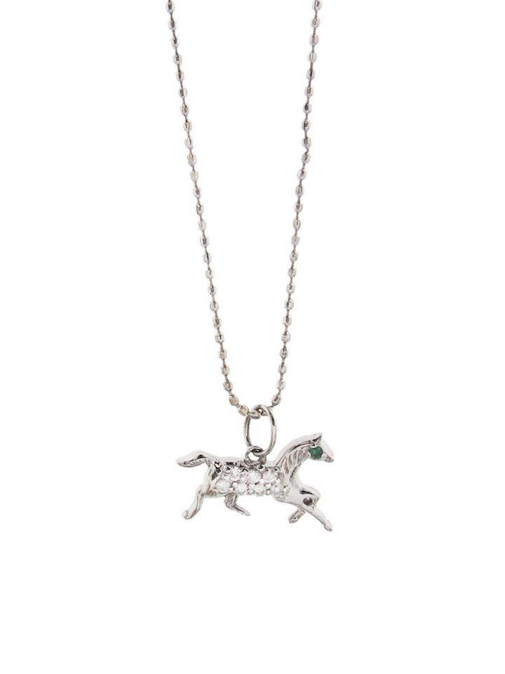 Sydney Evan Pav? Diamond Horse Charm - White Gold