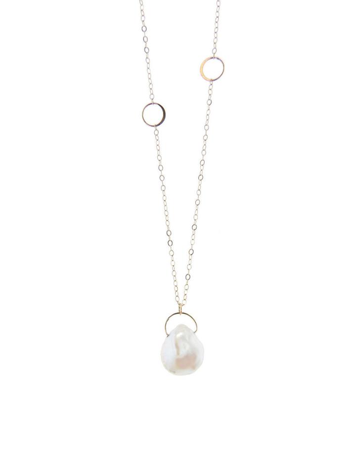 Melissa Joy Manning Single Keshi Pearl Necklace