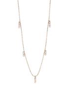 Kataoka Triple Diamond Cluster Fringe Necklace - Rose Gold