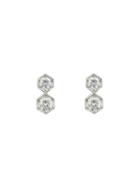 Cathy Waterman Tiny Hexagonal Diamond Earrings