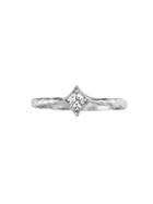 Cathy Waterman Diamond Stacking Ring With Hammered Band