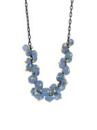 Ten Thousand Things Blue Sapphire Cluster Necklace