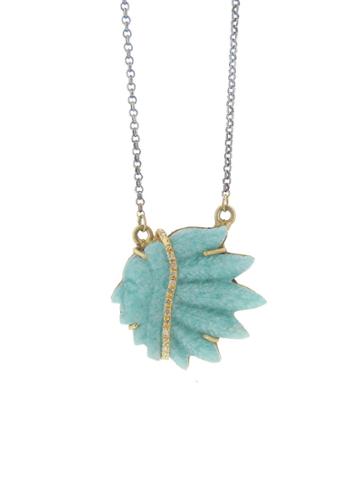 Royal Nomad Amazonite Indian Chief Pendant