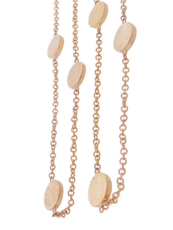 Jennifer Meyer Extra Long Rose Gold Circle Chain Necklace