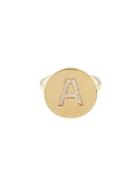 Jennifer Meyer Diamond Upper Case Letter Ring - A